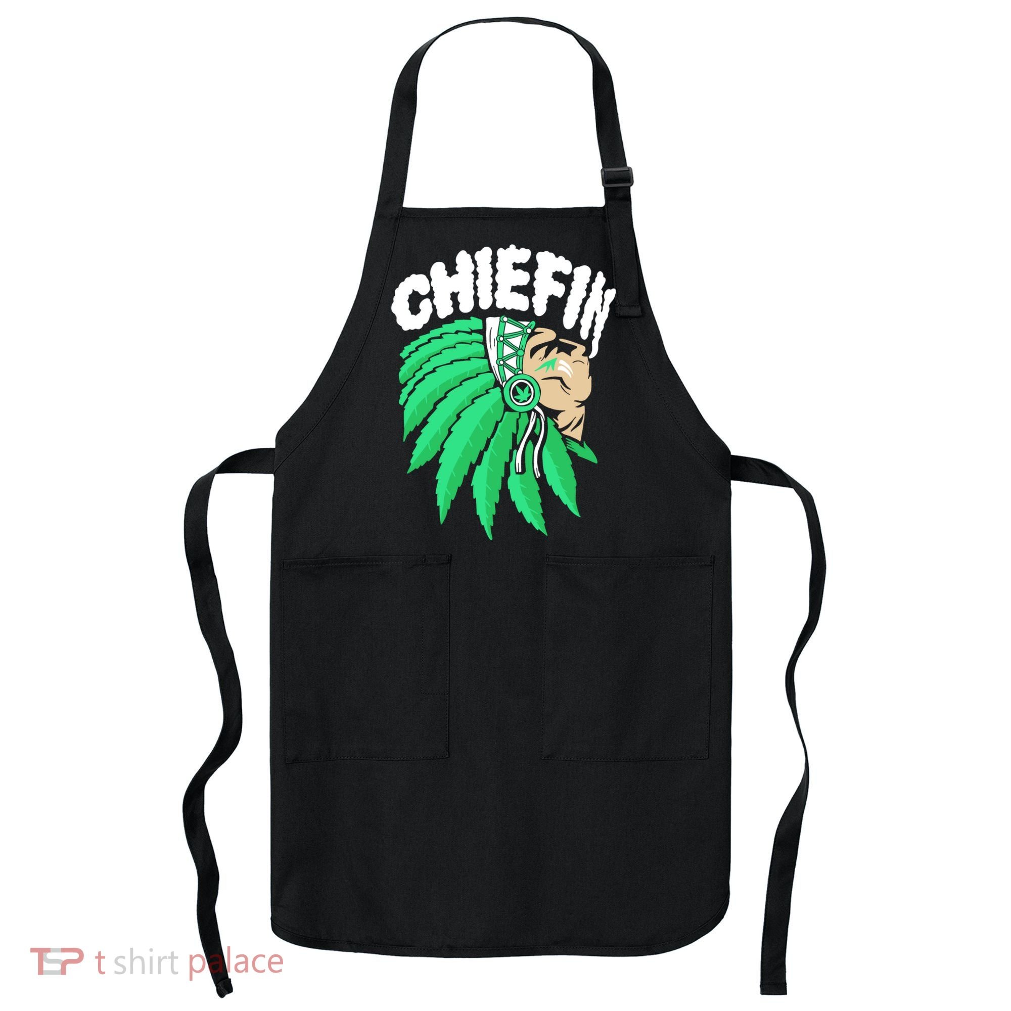 Chiefin Smoke Weed Native American Apron
