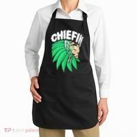 Chiefin Smoke Weed Native American Apron thumb 2