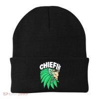 Chiefin Smoke Weed Native American Beanie thumb 0