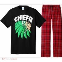 Chiefin Smoke Weed Native American Pajama Set thumb 0