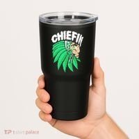 Chiefin Smoke Weed Native American Tumbler thumb 2