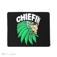 Chiefin Smoke Weed Native American Mousepad thumb 0