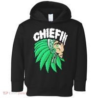 Chiefin Smoke Weed Native American Toddler Hoodie thumb 0