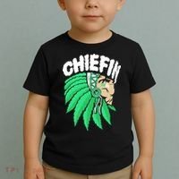 Chiefin Smoke Weed Native American Toddler T-Shirt thumb 2