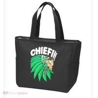 Chiefin Smoke Weed Native American Tote Bag thumb 3