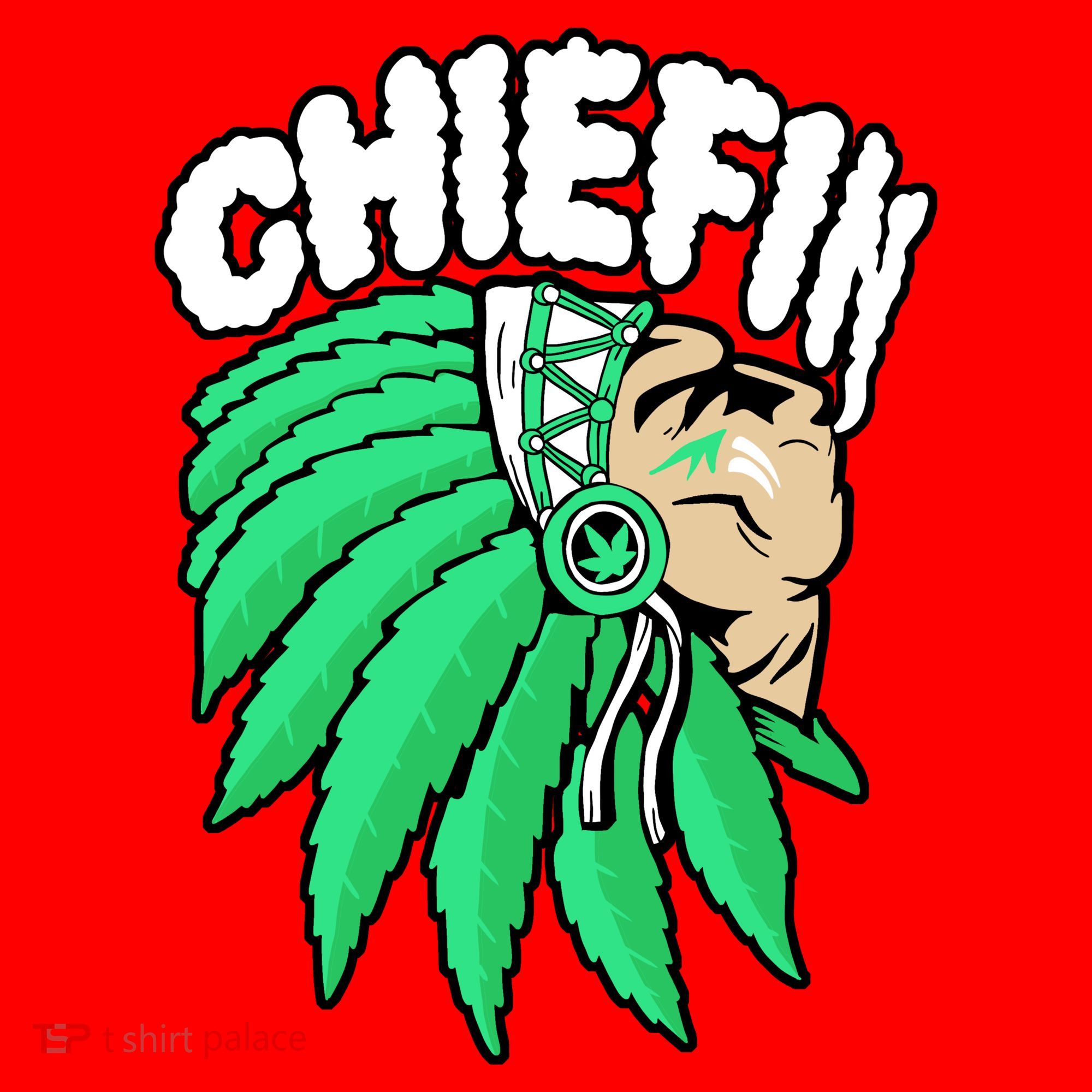Chiefin Smoke Weed Native American Santa Hat