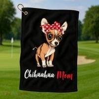 Chihuahua Mom Golf Towel thumb 1