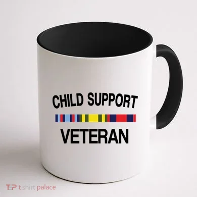 Child Support Veteran Coffee Mug back