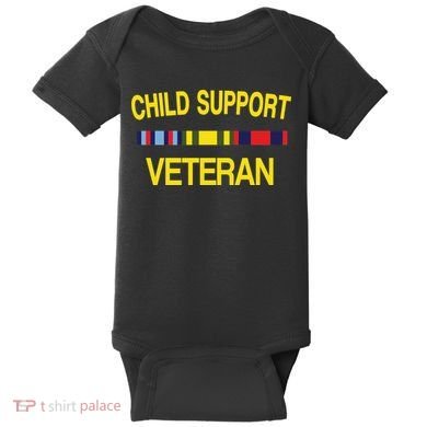 Child Support Veteran Baby Bodysuit