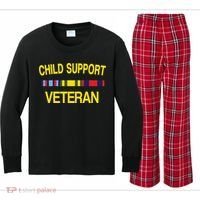 Child Support Veteran Kids Long Sleeve Plaid Pajama Set thumb 0