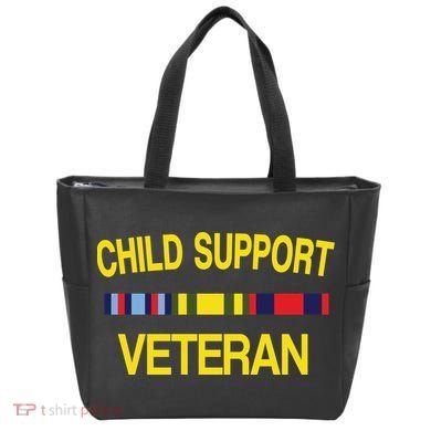 Child Support Veteran Tote Bag