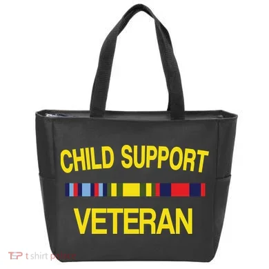 Child Support Veteran Tote Bag