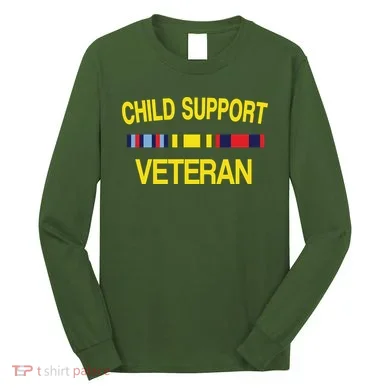 Child Support Veteran Long Sleeve Shirt