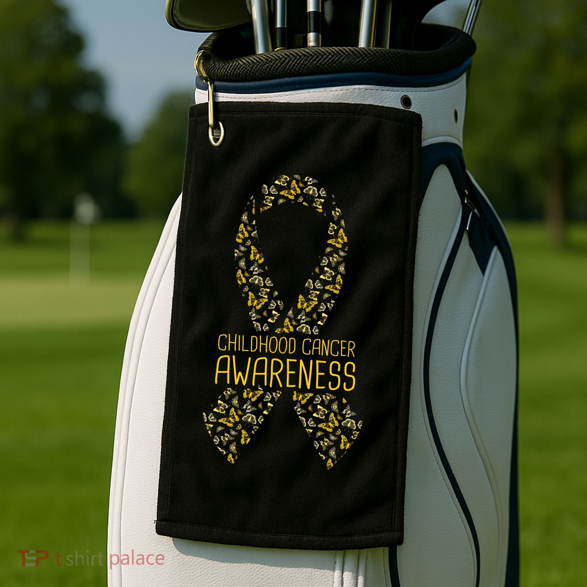 Childhood Cancer Awareness Golf Towel
