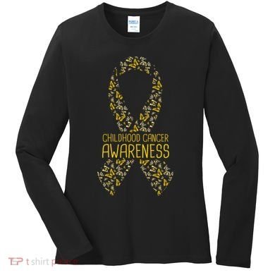 Childhood Cancer Awareness Women's Long Sleeve Shirt