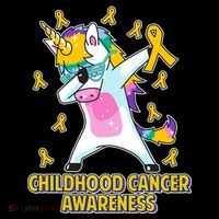 Childhood Cancer Awareness Dabbing Unicorn Coffee Mug thumb 5