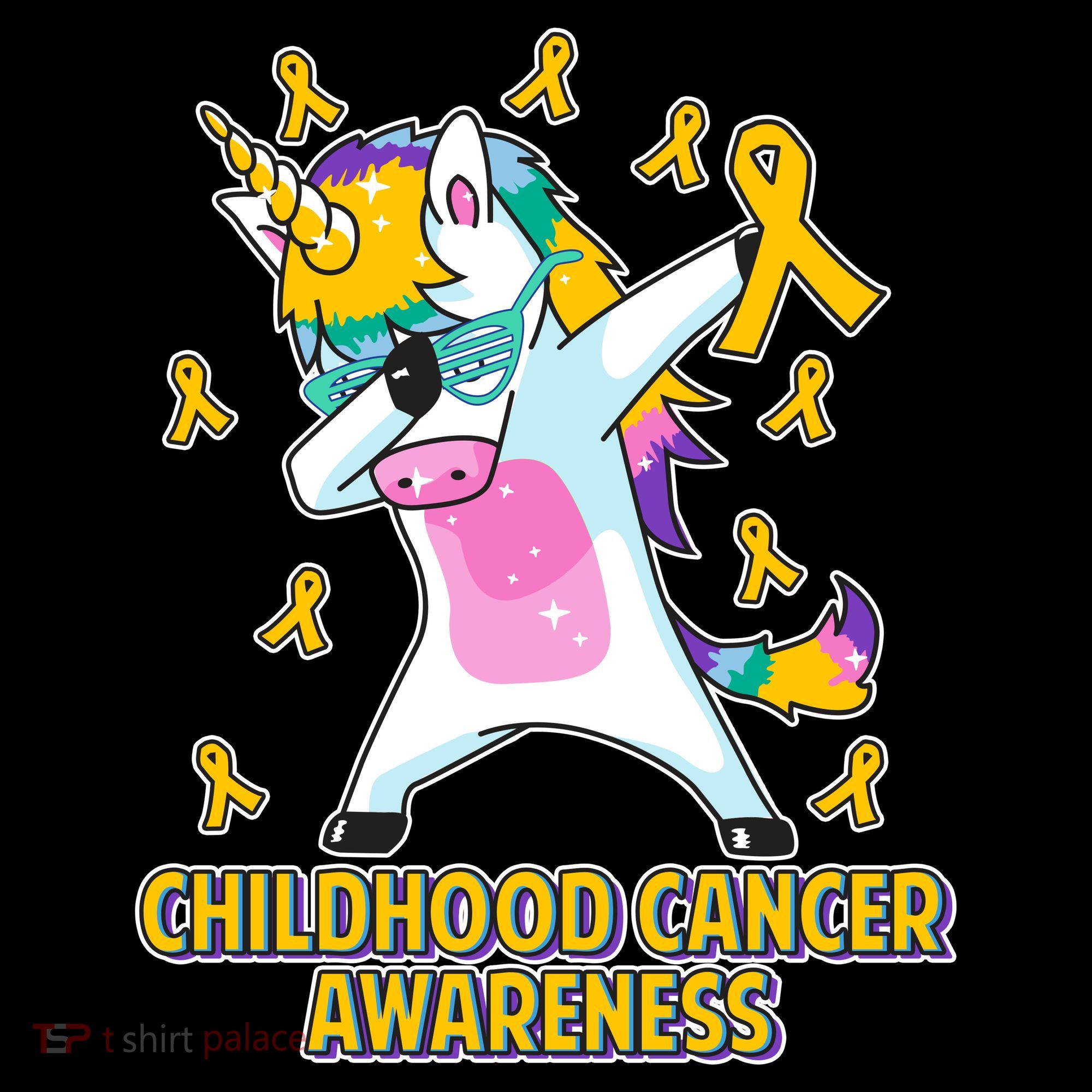Childhood Cancer Awareness Dabbing Unicorn Coffee Mug