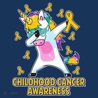 Childhood Cancer Awareness Dabbing Unicorn Women's Hoodie thumb 2