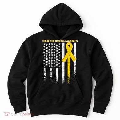 Childhood Cancer Awareness Flag Hoodie