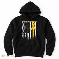 Childhood Cancer Awareness Flag Hoodie thumb 0