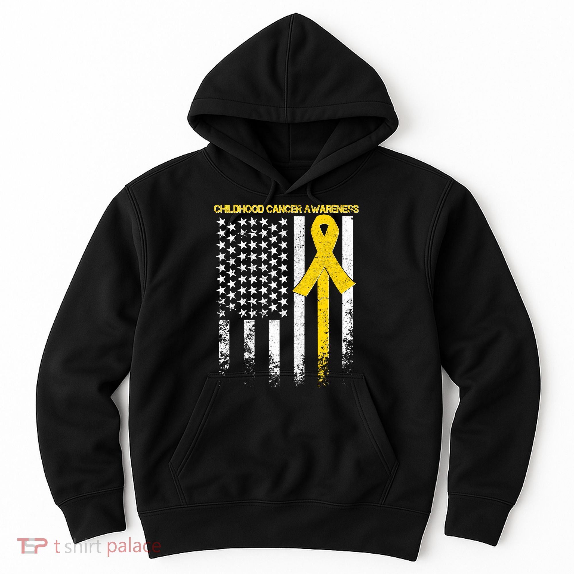 Childhood Cancer Awareness Flag Hoodie