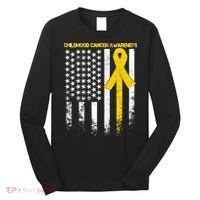 Childhood Cancer Awareness Flag Long Sleeve Shirt thumb 0