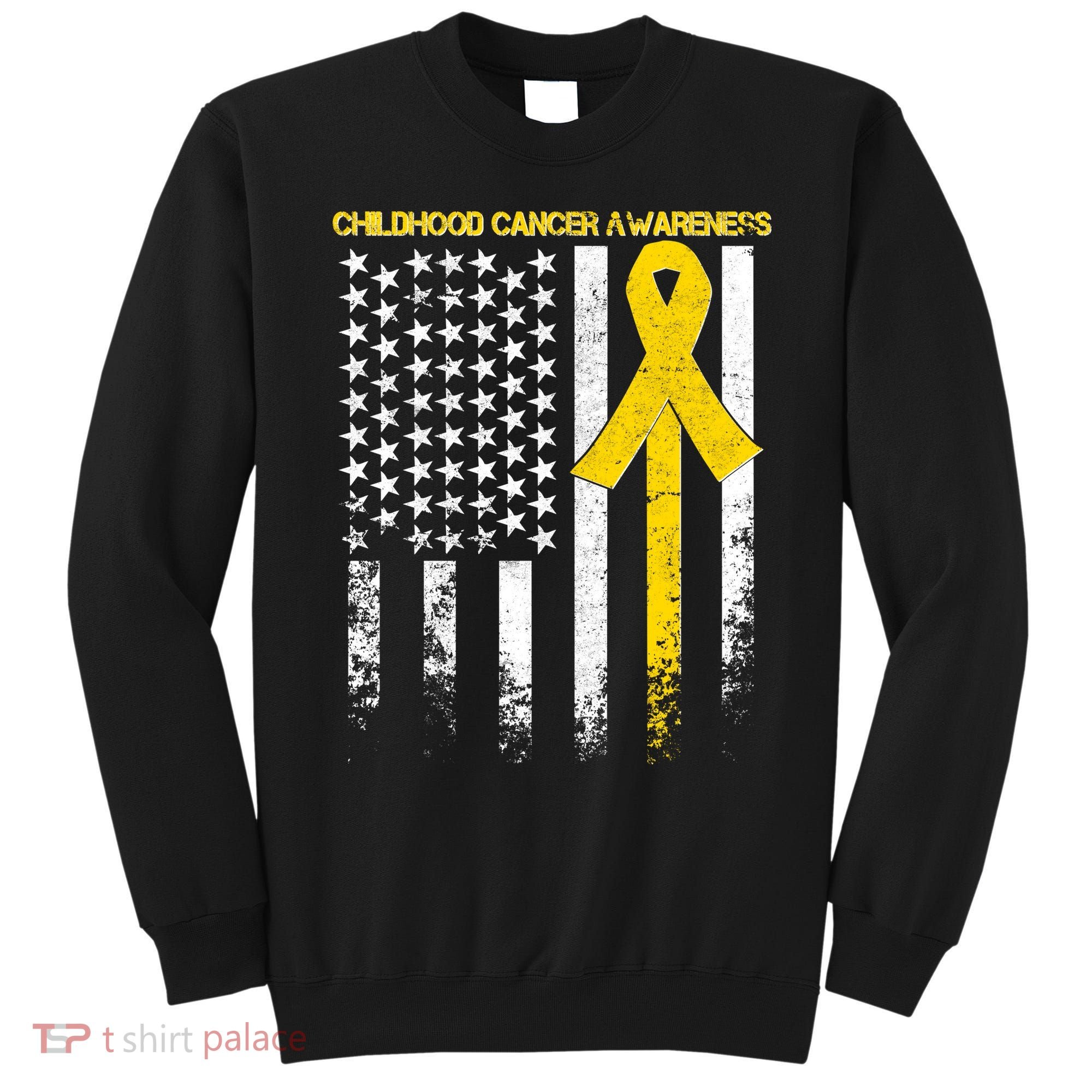 Childhood Cancer Awareness Flag Sweatshirt