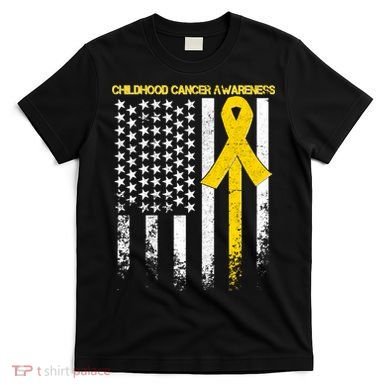 Childhood Cancer Awareness Flag T-Shirt