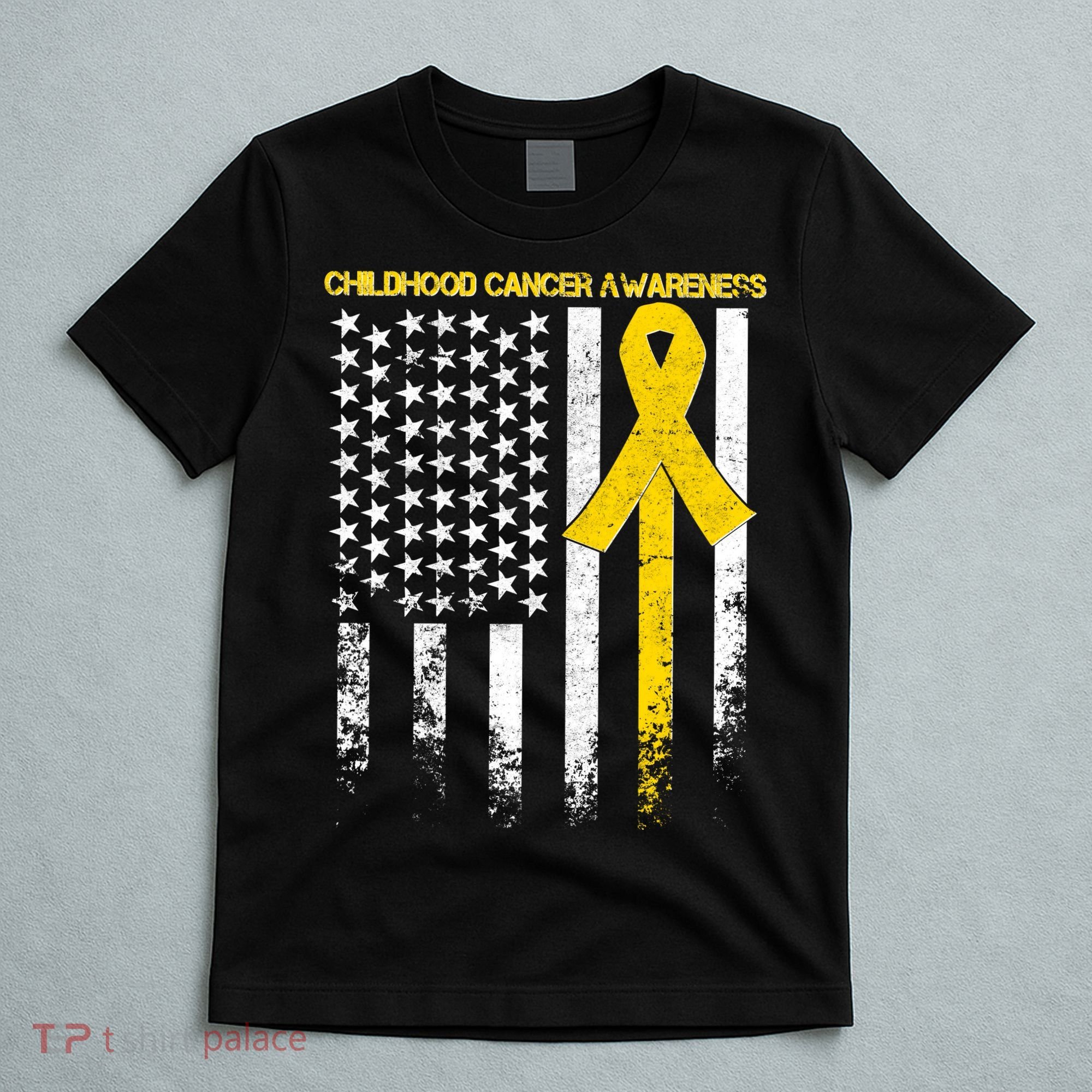Childhood Cancer Awareness Flag T-Shirt
