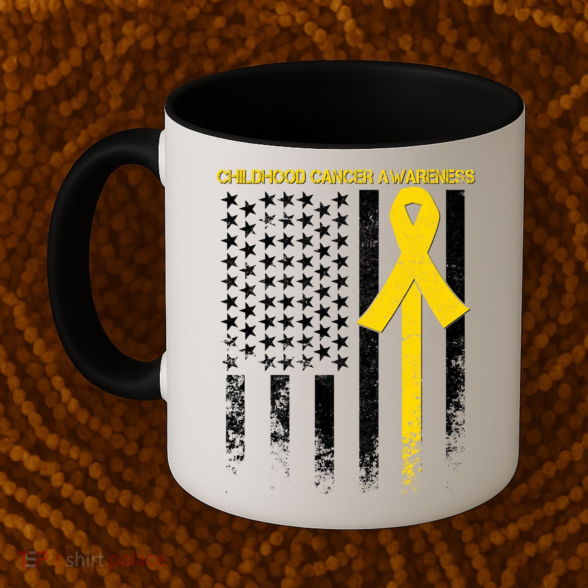 Childhood Cancer Awareness Flag Coffee Mug