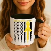 Childhood Cancer Awareness Flag Coffee Mug thumb 3
