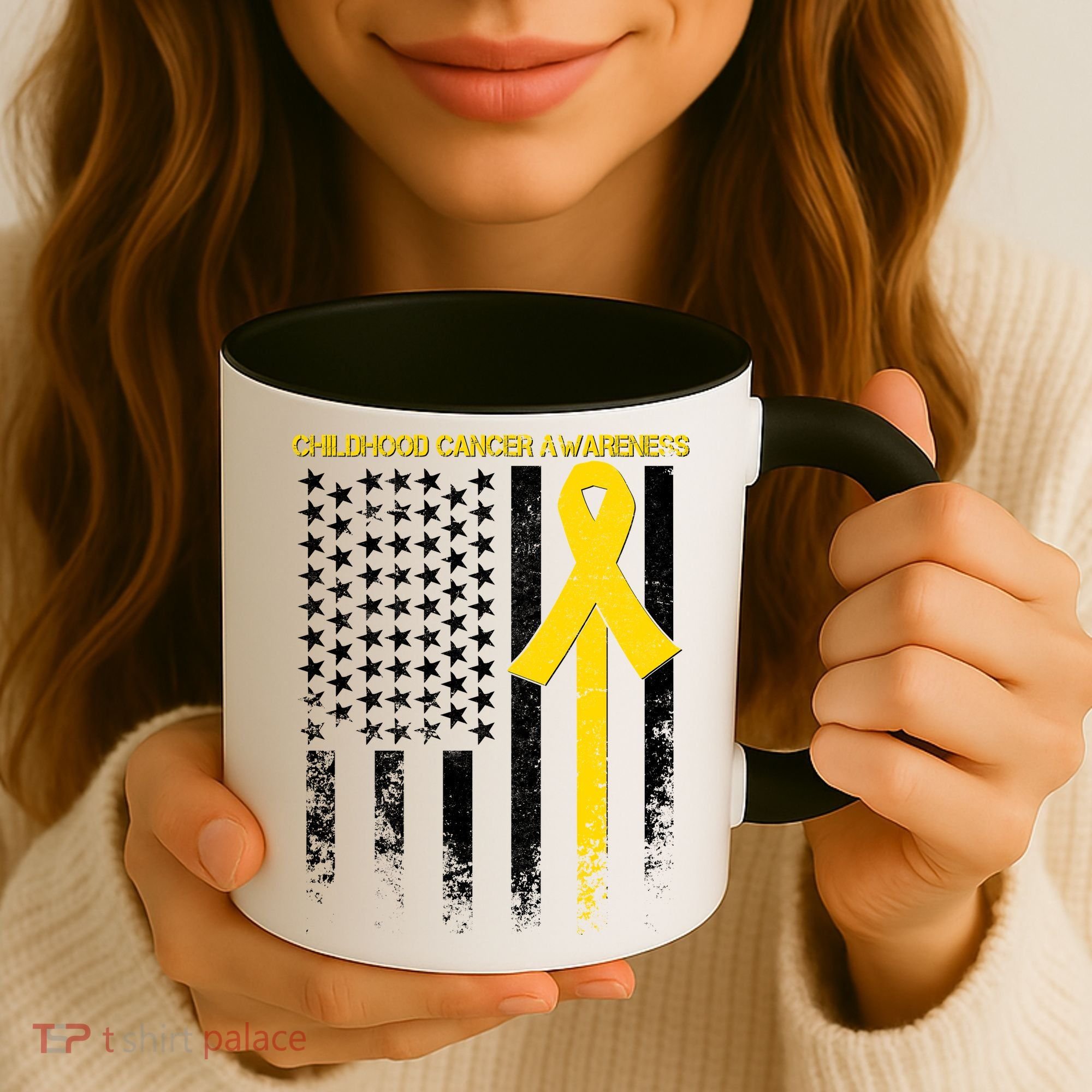 Childhood Cancer Awareness Flag Coffee Mug