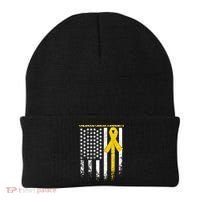 Childhood Cancer Awareness Flag Beanie thumb 0