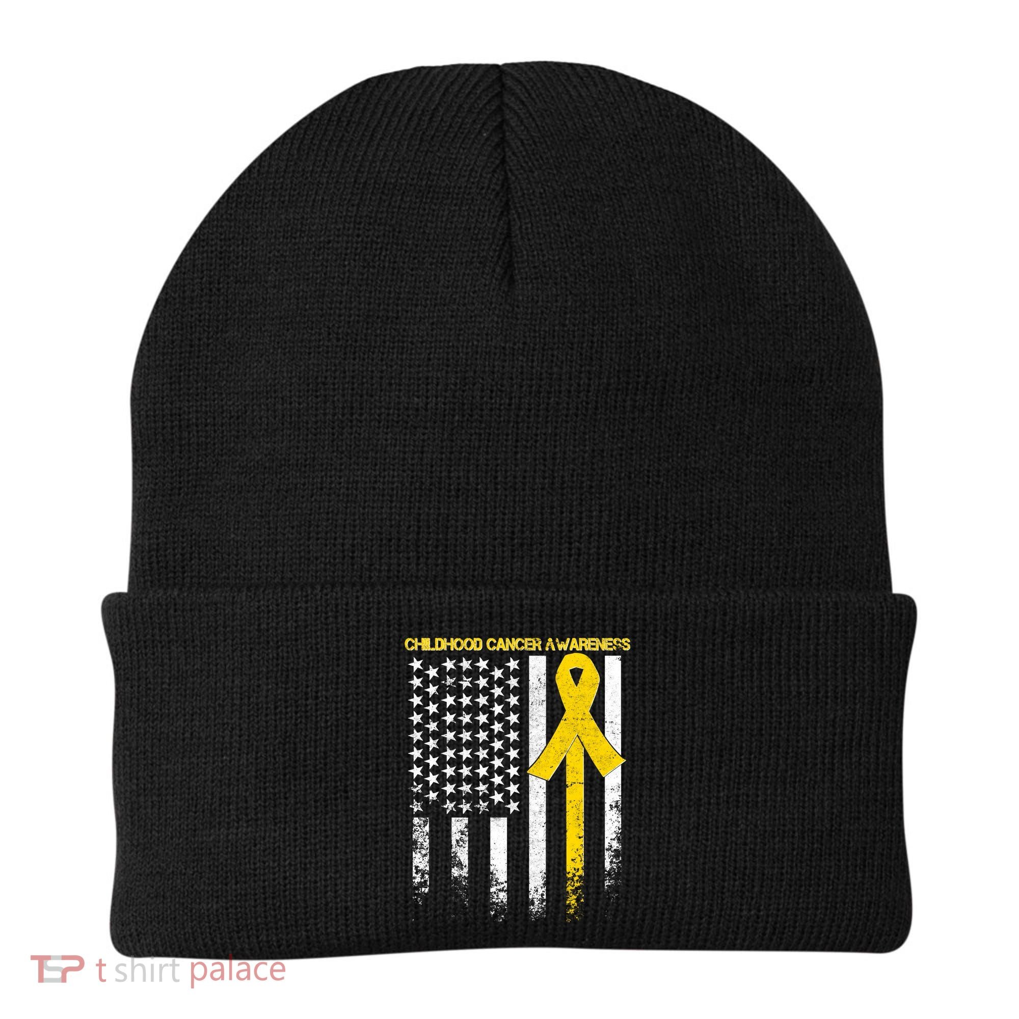 Childhood Cancer Awareness Flag Beanie