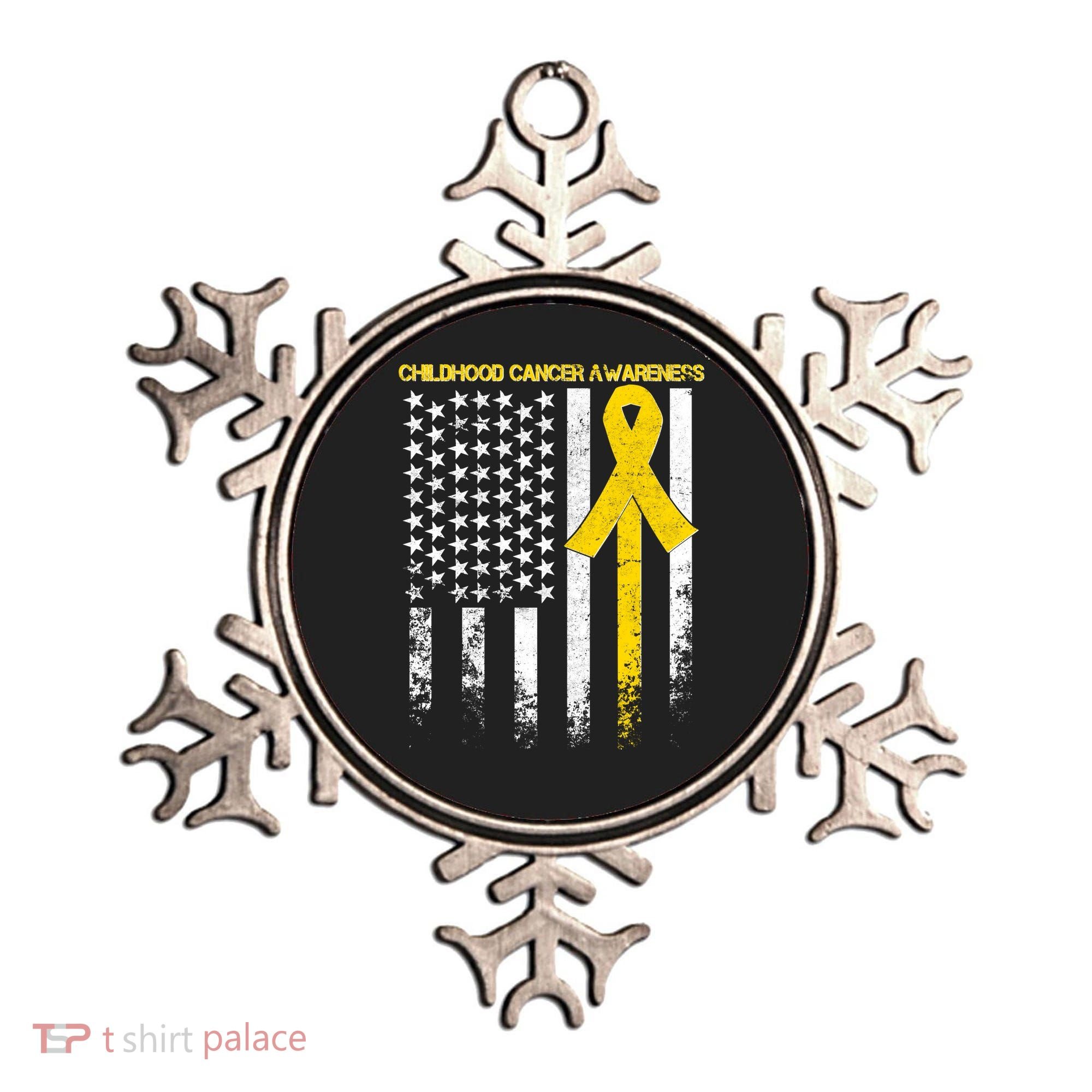Childhood Cancer Awareness Flag Ornament