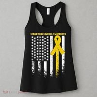 Childhood Cancer Awareness Flag Women's Tank Top thumb 3