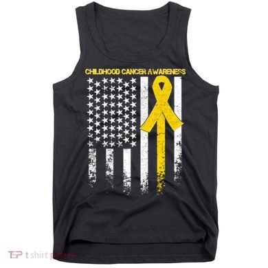 Childhood Cancer Awareness Flag Tank Top