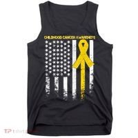 Childhood Cancer Awareness Flag Tank Top thumb 0