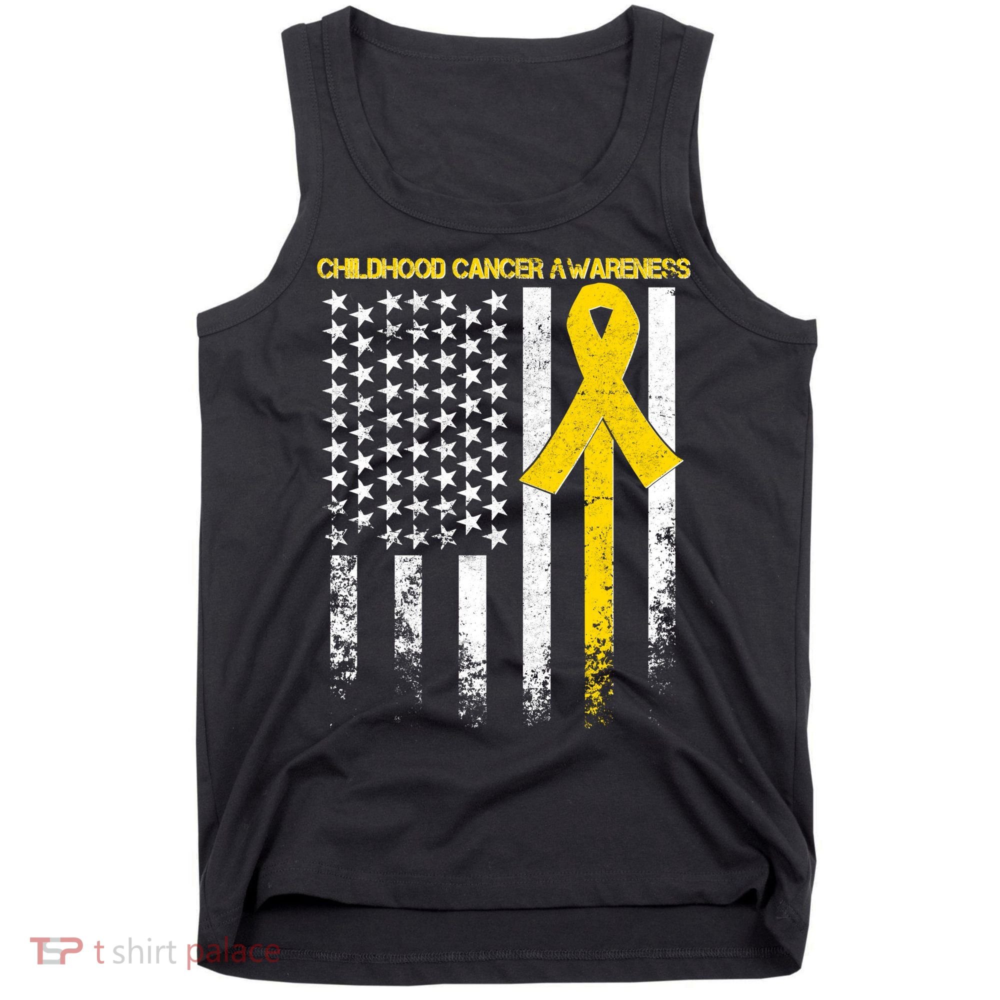 Childhood Cancer Awareness Flag Tank Top