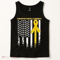 Childhood Cancer Awareness Flag Tank Top thumb 2