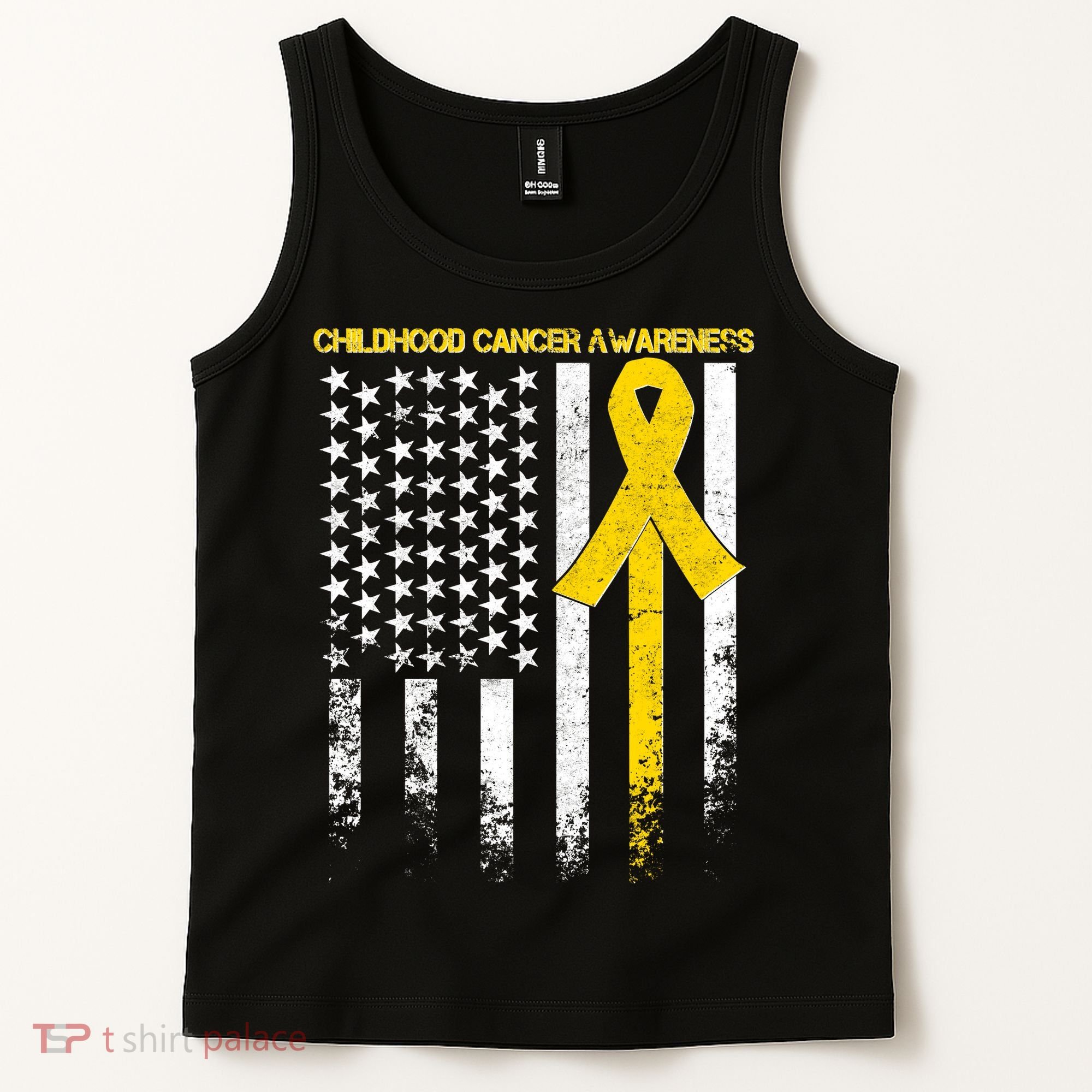 Childhood Cancer Awareness Flag Tank Top