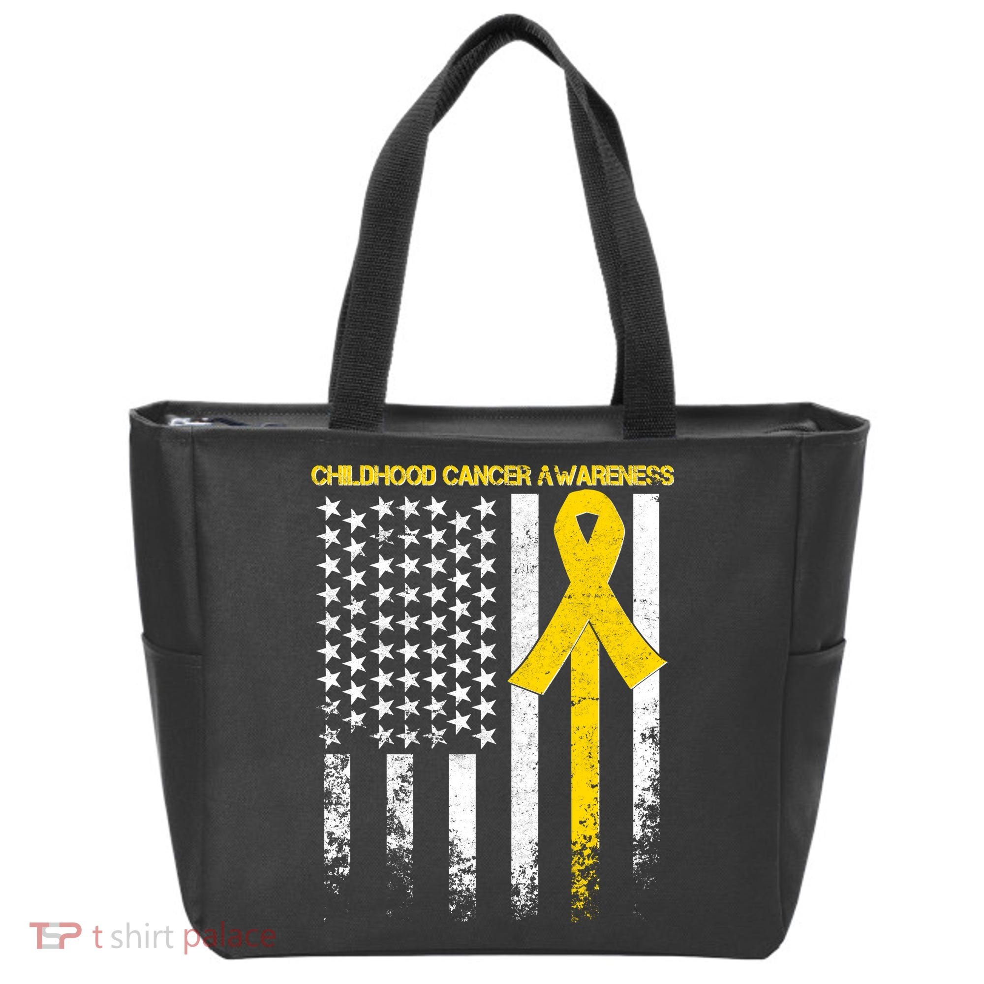 Childhood Cancer Awareness Flag Tote Bag