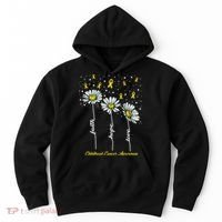 Childhood Cancer Awareness Flower Ribbons Hoodie thumb 0