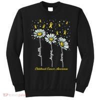 Childhood Cancer Awareness Flower Ribbons Sweatshirt thumb 0