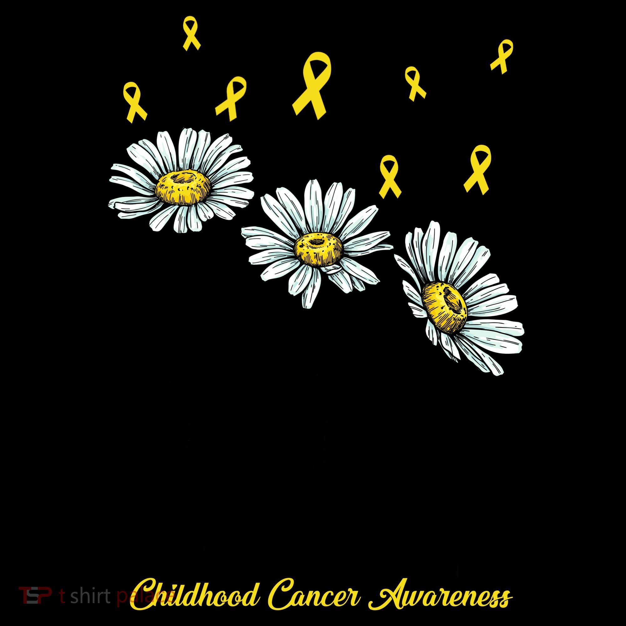 Childhood Cancer Awareness Flower Ribbons Coffee Mug