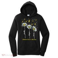 Childhood Cancer Awareness Flower Ribbons Women's Hoodie thumb 0