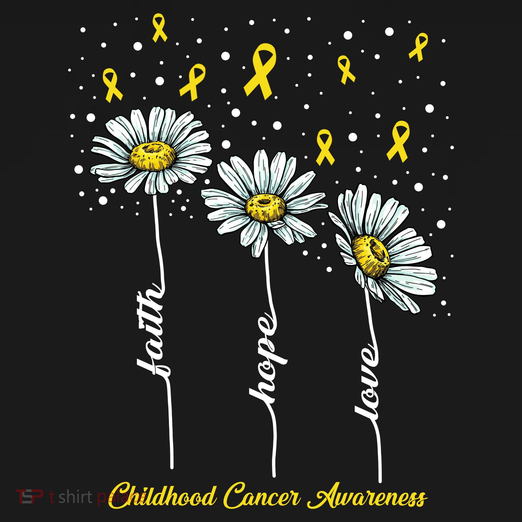 Childhood Cancer Awareness Flower Ribbons Women's Hoodie