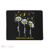 Childhood Cancer Awareness Flower Ribbons Mousepad thumb 0
