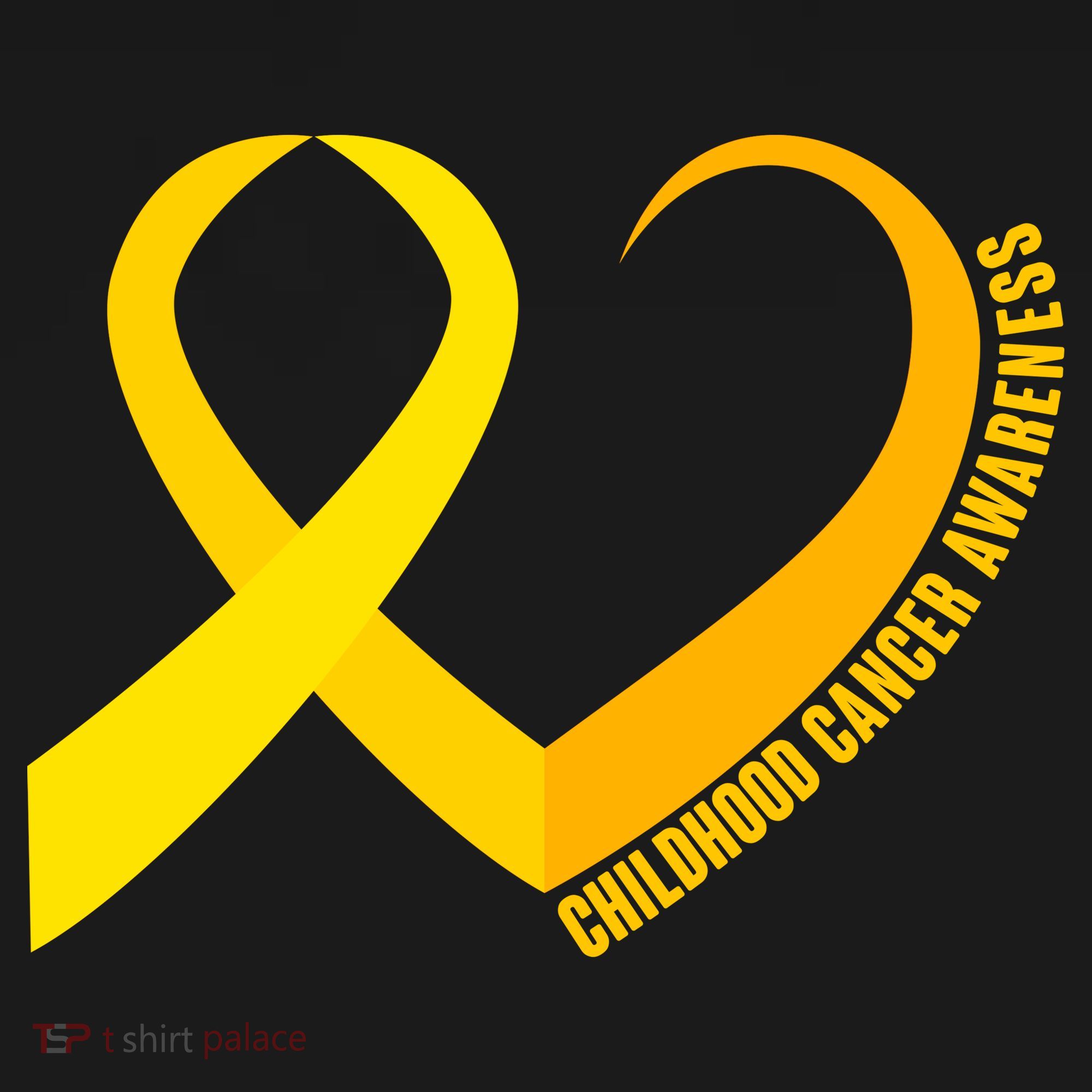 Childhood Cancer Awareness Yellow Ribbon Heart Women's Hoodie