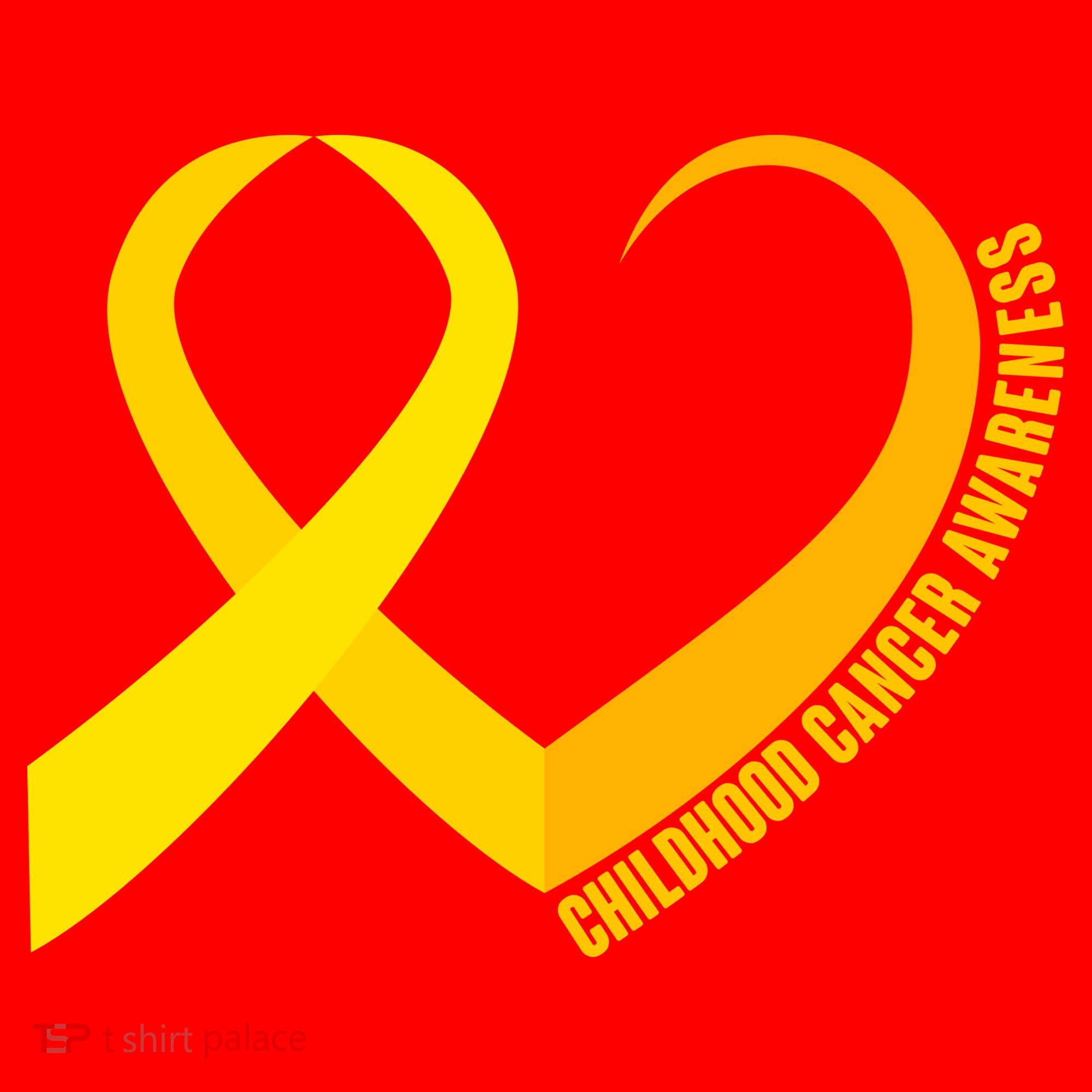 Childhood Cancer Awareness Yellow Ribbon Heart Santa Hat